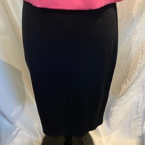 black Express polyester/rayon pencil skirt size small